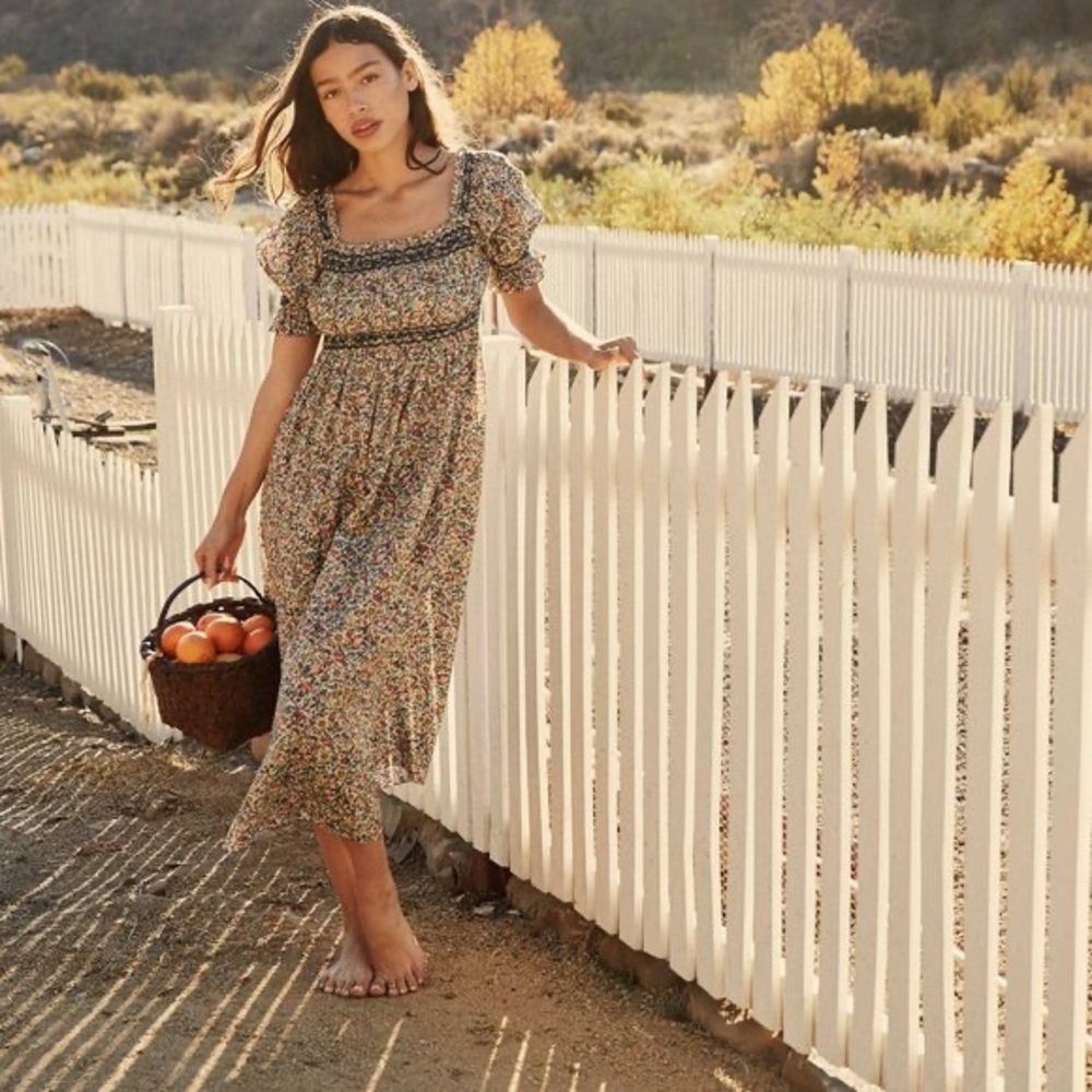 DOEN Eclipse Dress in Mayfair Floral - Size Small